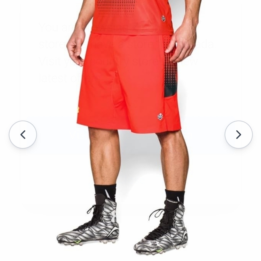 UNDER ARMOUR MEN'S HEAT GEAR Medium Shorts Loose Fit
